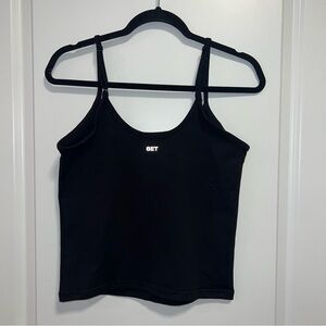 SET Active FormCloud Tank Top Black Adjustable Strap Large